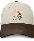 Cool Fit Womens Adjustable Hat With Breathable Top Vent Holes Lightweight All Day Comfort Ideal For Running Hiking Cycling Walking And Everyday Outdoor Wear Dope Value And Style, featuring a cat in a box illustration with text "If I Fits, I Sits."