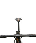 Front view of bicycle with Bicycle Stem Headset Top Cap Mount For Garmin Edge GPS Bike Computer attached below handlebars.