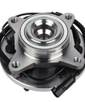 Front view of Wheel Bearing And Hub Assembly 515143 For Ford Expedition F150 Lincoln Navigator 2011 To 2014 Front RWD 6 Lug With ABS