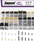 Heavy Duty Assorted Wood Screws Kit With Six Precision Sizes For Badass Diy Workshops featuring assorted flat head fasteners in multiple colors.