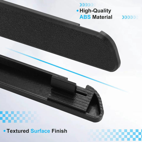 2-piece dash panel trim bezel inserts for Ford F-150/F-250/F-350 (1992–1997) and Bronco, left and right, textured ABS.