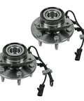 Front Left and Right Wheel Bearing and Hub Assembly Two Piece Kit for 99 06 Silverado Sierra 1500 4x4 and 01 06 Tahoe Yukon Suburban 4WD 02 Escalade AWD Ready To Install