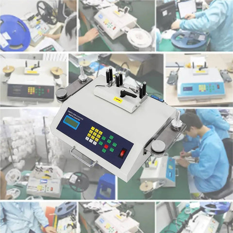 SMD Components Counter With Digital LCD Display And Leakage Detection on SMT production line, metal housing