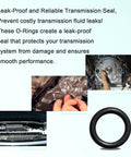 Subaru CVT Transmission Control Valve O Ring Seals 5 Pack 806912200 Premium EPDM Rubber Seals For Transmission Fluid Heat Wear Resistance Long Lasting Durability Helps Prevent Leaks, black O-ring