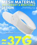 Lightweight Wicking Sun Visor Hat For Men And Women, Stretchy Sports Sun Visor Cap For Golf, Tennis, Running, Pickleball, Beach, White, Breathable Sweatband With Quick Dry Tech For All Day Comfort Game Day Ready