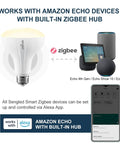 BR30 Zigbee Smart Bulbs 6 Pack Dimmable Flood Light Soft White 2700K Works With SmartThings Echo Alexa Google Home