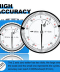 Close-up of Z Axis Zero Setting Tool 0 To 0.1 Inch By 0.001 Inch Precision CNC Instrument Setter with dual dial gauges