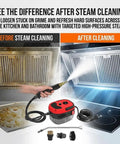Powerful 2500W Handheld High Temperature Pressurized Steam Cleaner for Kitchen Grease Removal and Bathroom Tile Cleaning