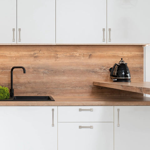 Kitchen with 10 Pack 5 Inch Brushed Satin Nickel Cabinet Handles For Kitchen Cabinets Durable Pulls And Door Handles on white cabinets