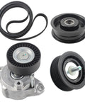 Mercedes Benz Serpentine Drive Belt Tensioner Kit With Idler Pulley For 2006 2011 ML350 GL450 G550 SLK300 C280 GLK350 E350 CL550 S550