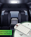Super Bright LED Dome Light Kit For RV And Car Interior 12V To 85V 800 Lumens Ceiling Lights With On Off Switch 2 Pack displayed