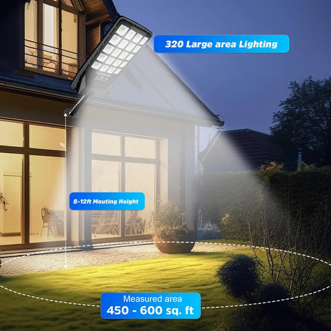 Two Pack Heavy Duty Solar Street Lights Waterproof Outdoor Lighting Cranks Out Serious Brightness With 6500K Daylight Led Beams And Wide Angle Coverage For Parking Lots Or Yards Includes Motion Sensor Remote And Dusk To Dawn To Light Up The Block