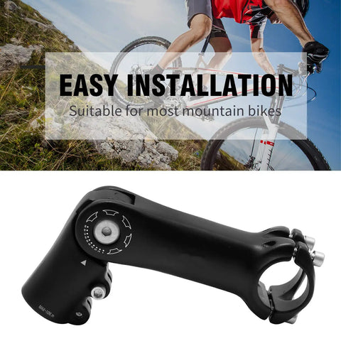Sturdy 110mm Adjustable Handlebar Stem For One And One Eighth Inch Steerer 31.8mm Bar Clamp Bicycle Stem For Mountain Riding