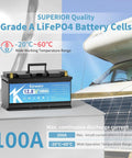 12.8V 100Ah LiFePO4 Battery With 100A BMS For Trolling Motor, Boat, RV And Solar, Grade A lithium iron phosphate cells