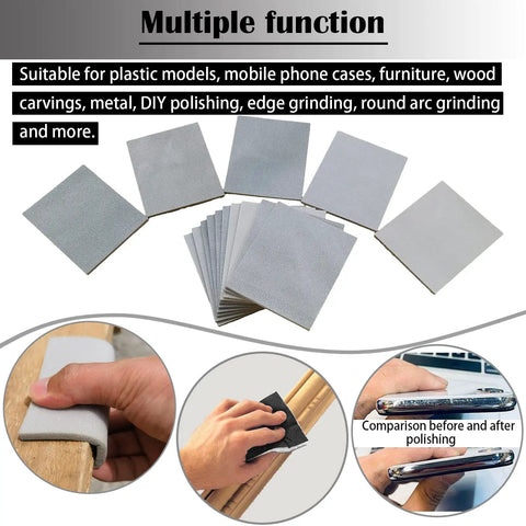10 Piece Softback Sanding Sponge Set With 400 600 1000 2000 3000 Grits Flexible Foam Hand Block For Wet Or Dry Sanding Image