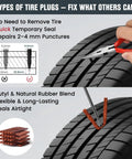 Heavy Duty 70 Piece Tubeless Tire Repair Kit With T Handle Puller And Rubber Plugs complete guide on using tire plugs on punctures.