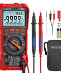 Go To Digital Multimeter With True RMS, 9999 Counts, Auto Ranging, AC DC Voltage And Current Meter, NCV, accessories shown