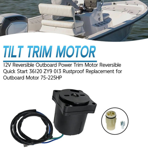 12V Tilt Trim Motor Replacement For Honda And Suzuki Outboard Engines Plug And Play Fits BF75 BF90 BF135 BF150 BF200 Image