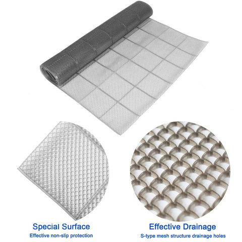 Drainage Floor Mat 3x13 Ft Non Slip Mesh Floor Cover For Wet Areas Pool Garage Patio Garden Industrial Use
