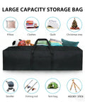 52 Inch Extra Large Duffle Bag For Travel And Gear 190L Water Resistant Duffle With 2 Way Lockable Zippers displayed with packed items