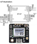 GT U7 GPS Module Kit Two Pack With Active Antenna High Sensitivity Navigation Receiver schematic and module image