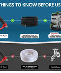 Beefy Pressure Washer Gun And Hose Kit For 25Ft High Pressure Cleaning Spray Gun With Wand Extension 5 Nozzles M22 14mm Fittings 3600 PSI Durable Quick Connect Hose compatibility guide.