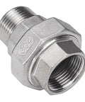 Heavy Duty 304 316 Stainless Steel Union Coupler Female Male Pipe Connector With Rock Solid PTFE Sealing for No Sweat Plumbing Rigging.