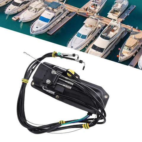 No Fuss Direct Drop In Power Trim Actuator Motor Assembly with hoses and cover for Mercury Sterndrive engines.