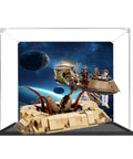 Clear Acrylic Display Case For 75396 Desert Airship And Crater Model Collection That Keeps Dust Out And Is Waterproof