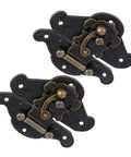 Dope Zinc Alloy Vintage Jewelry Box Latch with Antique Bronze Finish, rustproof retro hasp for jewelry case chest