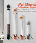 Kickin Up Your Pantry Vibe With This Big Wall Mounted Dispenser Keep Coffee Beans Candy Nuts And Grains Fresh In A Heavy Duty Stainless Steel Container Black 2 Pack Set For Any Kitchen Grid.