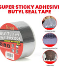 Butyl Tape Waterproof Sealing Tape, Heavy Duty Aluminum Foil Roll 2 Inch By 16 Feet For RV Roof Patch And Leak Repair