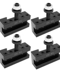 Four Piece Quick Change Tool Post 250-101 Turning Holder For Lathe, durable all steel, rust resistant, fits 250-100 and 250-111 posts