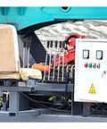 Control panel and seat of Beefy Hydraulic Guardrail Pile Driver Machine for post installation and highway roadside construction