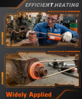 Induction Bolt Removal Kit With 1300W 110V Power, Handheld Induction Heater Tool in use loosening a rusty bolt.