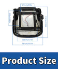 Universal Forklift Seat Heavy Duty Replacement Cushion For Toyota Nissan Komatsu Yale Hyster dimensions shown from above, 48.3cm height.