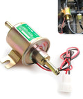 12V Low Pressure Electric Fuel Pump Replacement For Cars And Motorcycles Plunger Type Oil Pump with gold aluminum body