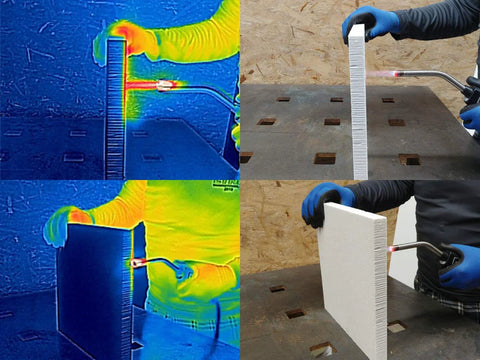 Lynn ceramic fiber board insulation, 20 x 20 x 3/4 in, 2-pack, 2300°F rated for boiler/stove/forge/kiln