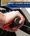 Wrist guard design shown in use with Road Ready Motorcycle Cruise Control Throttle Assist Lever Fits Seven Eight Inch Handles Universal