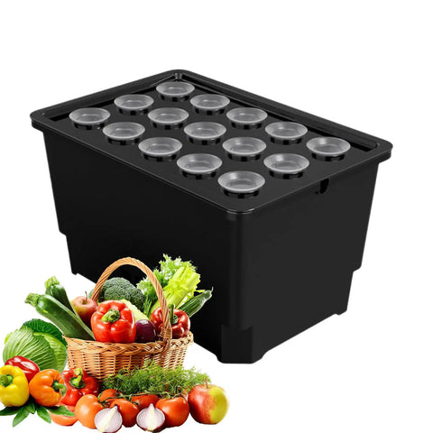 Dope Compact Indoor Hydroponic System With Fifteen Pod Soilless Grow Kit For Herbs And Small Veggies, Durable ABS Planter