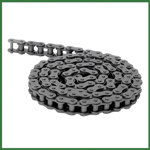 Heavy Duty Raseparter 100H Roller Chain Kit Plus Connectors For Cement Wood And Construction Machinery That Slays Under Pressure With Balanced Stress Design And Heavy Loads, coiled steel chain