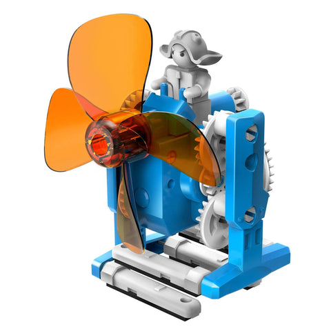 Wind Powered Bots 6 In 1 STEM Kit For Kids Hands On With Wind Technology Gear Ratios And More With Snap Together Pieces