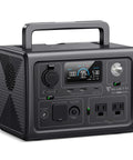 Portable Power Station With 268Wh LiFePO4 Battery Solar Generator Featuring Two 600W AC Outlets And Up To 1200W Surge, shown at an angle