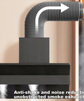 Heavy Duty Flexible PVC Aluminum Dryer Vent Hose For Range Hood And Exhaust Fans Insulated Duct Pipe HVAC Venting Air Ducting 170mm By 2m 6.7ft By 6.6ft Built To Last Smooth Interior And Triple Layer Durability depicted with anti-shake design.
