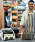 Hella Reliable Money Counter Machine With Legit Counterfeit Detection And Smooth Value Tracking Featuring Ultraviolet And Infrared Sensors Plus No Sweat Batch Sorting For Shop Bosses on retail desk.