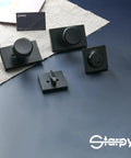 Black Exterior Door Knob Set With Deadbolt, Built To Last Heavy Duty Entry Lock For Front Or Back Doors on display.