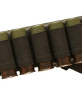 Five Round Tearaway Shotgun Cards for 12 Gauge Shells Black with Quick Detach backing on shotgun