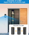 Adjustable 360 Degree No Drill Video Doorbell Mount For Ring Battery Doorbell Plus Pro Anti Theft Corner Kit on door