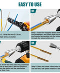 Pro Grade Heavy Duty Wire Nut Twister Drill Bit Attachment Rock Solid Two Piece Set for easy wire splicing instructions.