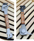 7 in 1 Beekeeping Tool With Wooden Handle The Ultimate Go To Bee Hive Scraper J Hook Frame Lifter And More For Pros
